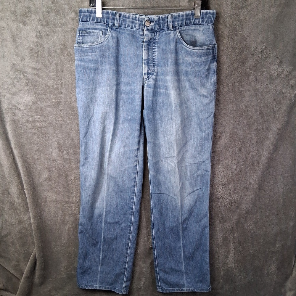 Brioni Marmolada Jeans Men Size 34x30 Blue Straight  Low-Rise 5 Pockets